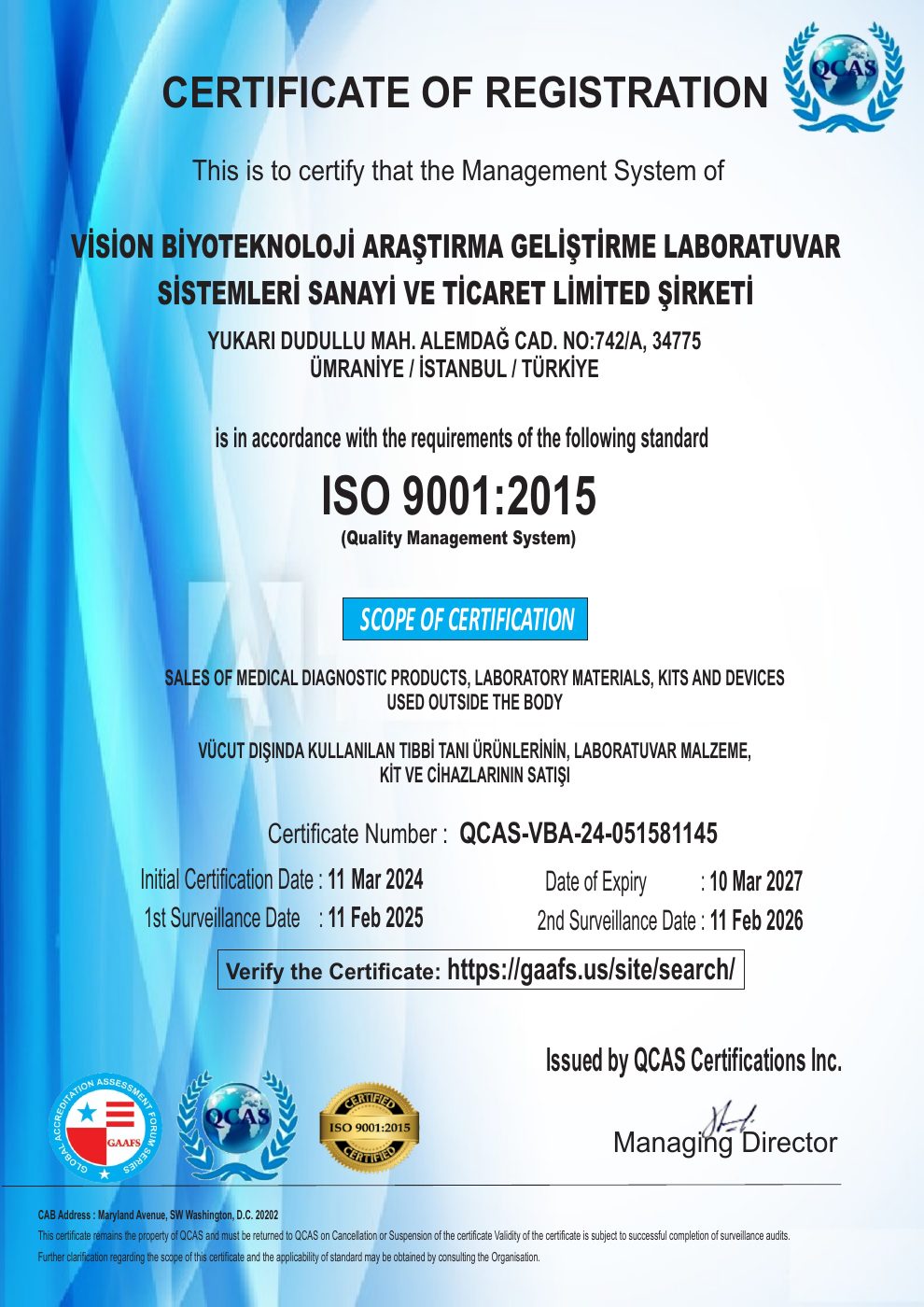 ISO 9001:2015 principal document page